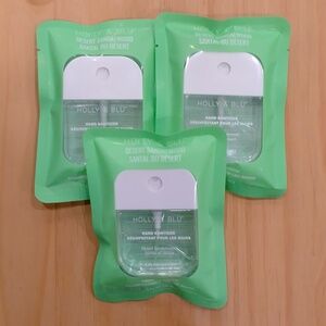Set 3 Holly & Blu Hand Sanitizer Spray Desert Sandalwood Purse Travel